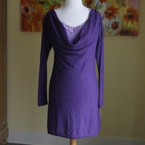 purple alpaca Eileen Fisher tunic